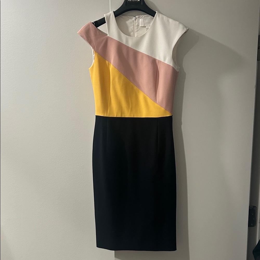 Boss color block sheath dress size 2